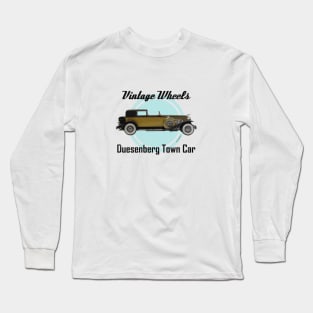 Vintage Wheels - Duesenberg Town Car Long Sleeve T-Shirt